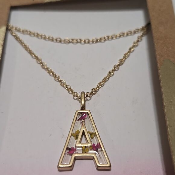 Initial A Necklace - Picture 2 of 4